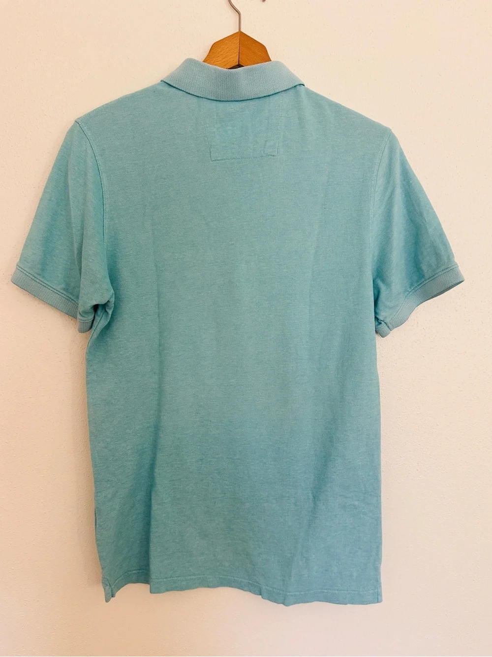 LOT OF 2 Banana Republic Heritage Elephant Polo Shirts Men Size S Wash Blue Teal